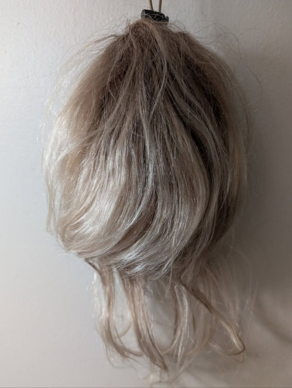 Light Blonde Clip-In Hair Bun Extension - Natural Light Blonde.  Luxy Brand.